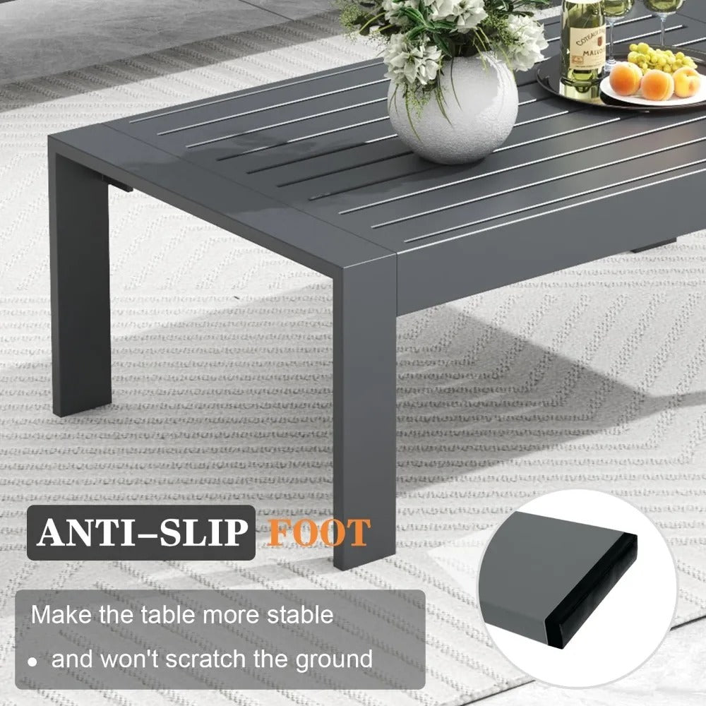 Modern Outer Furniture Set with Cushions and Coffee Table