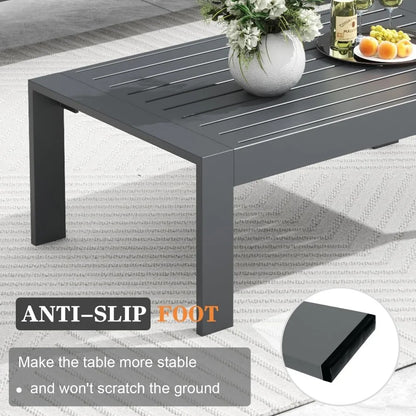 Modern Outer Furniture Set with Cushions and Coffee Table