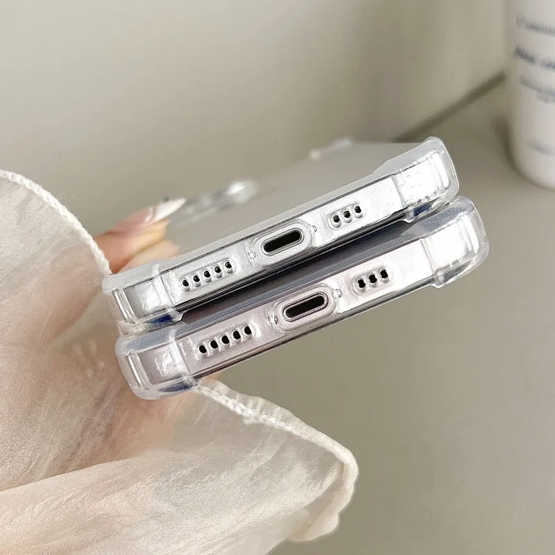 Soft Transparent Shockproof Case for iPhone – Clear Cover (A)