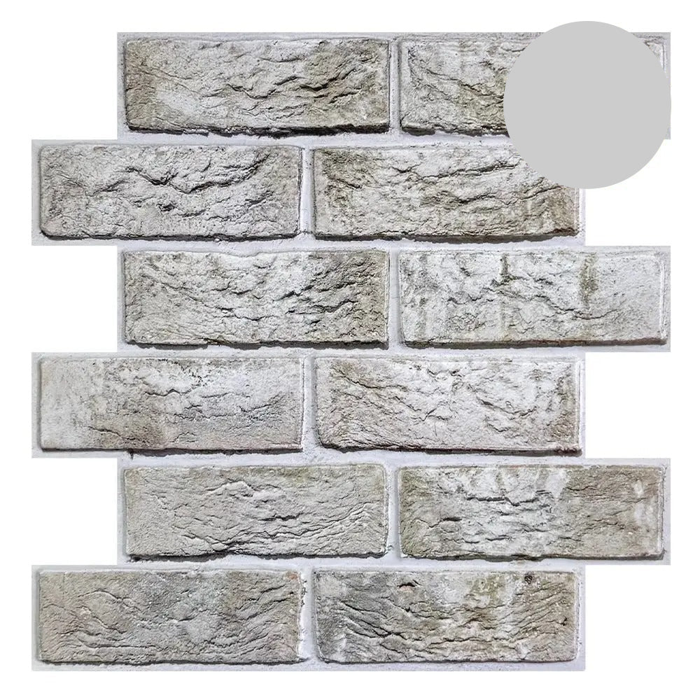 10 Pcs 3D Brick Wall Panels Peel and Stick for Home Decor