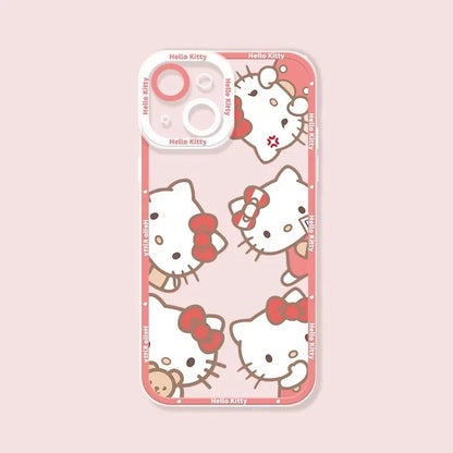 Hello Kitty and Mary Cat Clear iPhone Cases Soft Silicone