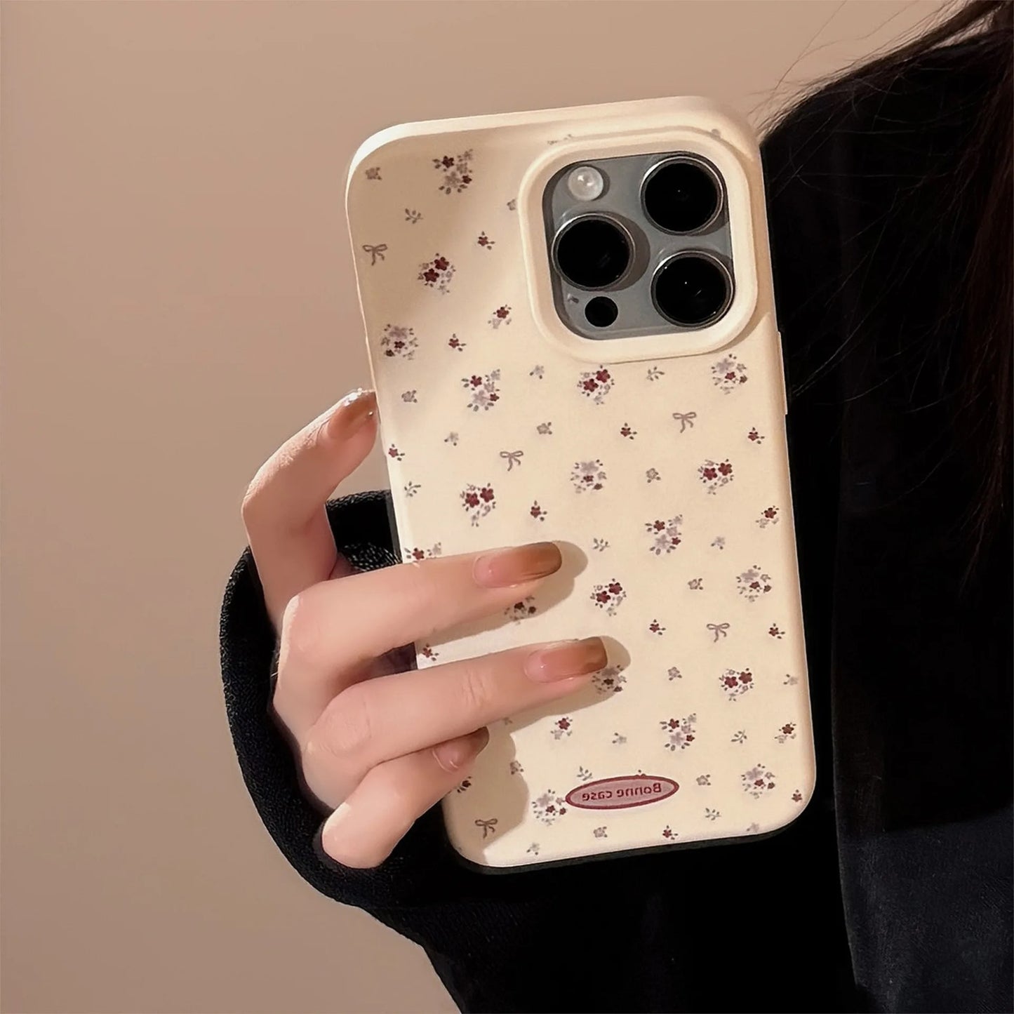 Vintage Flower Case for iPhone – Shockproof Random Cases(A)