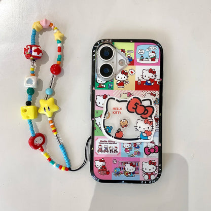 Beaded Hello Kitty Soft Silicone iPhone Cases Cute Designs