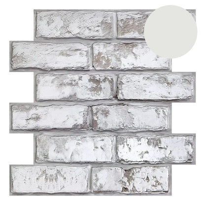 10 Pcs 3D Brick Wall Panels Peel and Stick for Home Decor