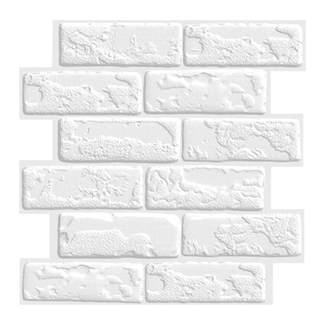 3D Faux Brick Wall Panel Red Adhesive Waterproof Tile (1PCS)