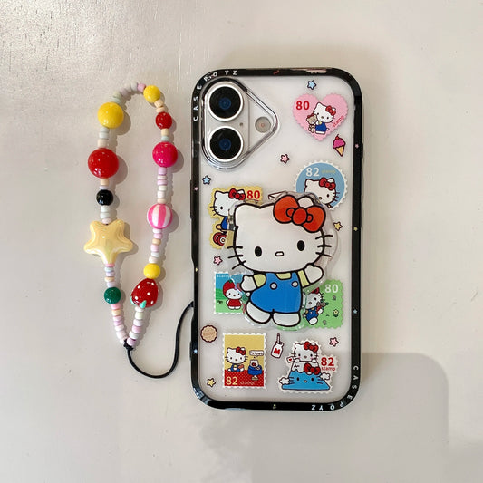 Beaded Hello Kitty Soft Silicone iPhone Cases Cute Designs